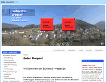 Tablet Screenshot of buehlertal-wetter.de